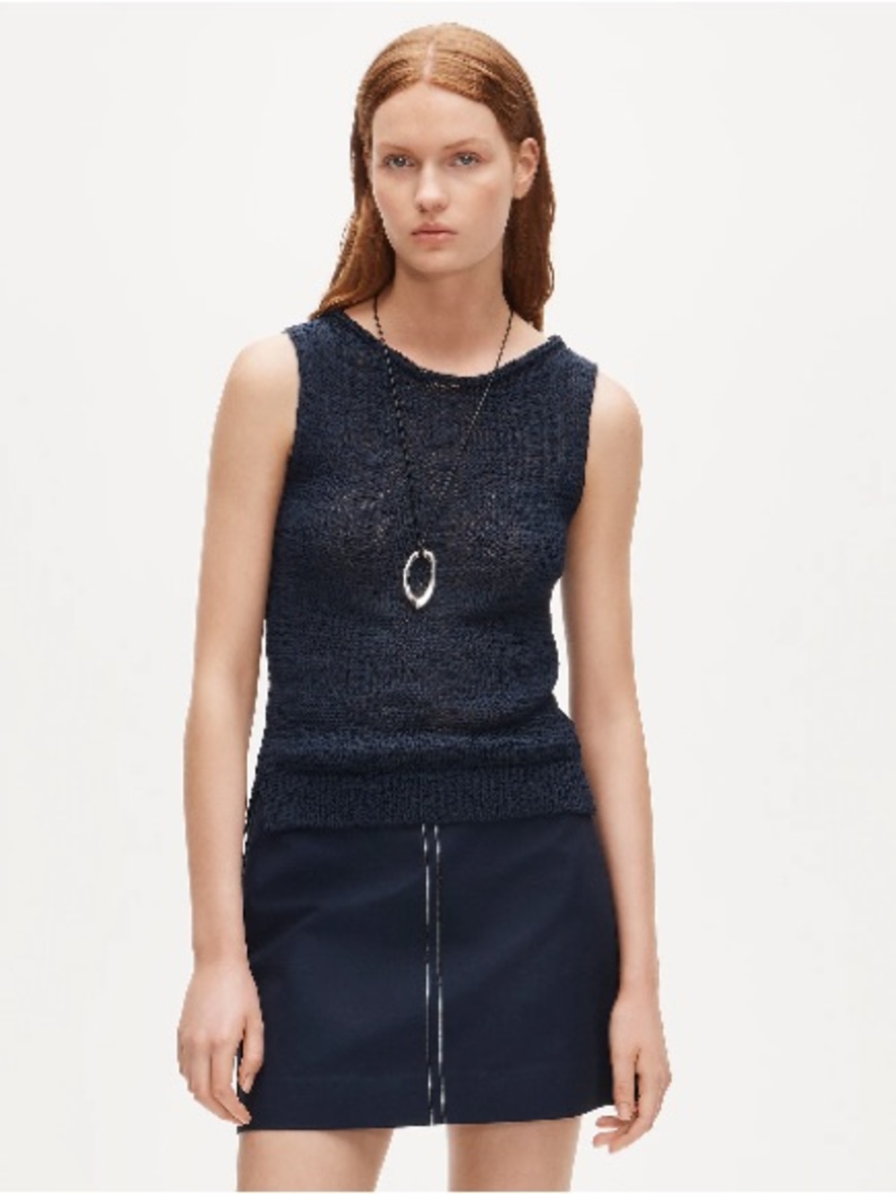 J. Crew Navy Sleeveless Knit Tank NWT